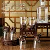 Copo Criativo de Novo Estilo para Bebidas Alcoólicas com Design de Cabeça de Animal, Copo Pequeno, 0,05kg Copos de 50ml, Garrafa de Whisky, Estojo de Couro