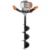 Taladro de mano de 2 tiempos 2.3kw a gasolina 63.3cc perforador de tierra excavador de pozos máquina perforadora de agujeros para fertilización de árboles frutales