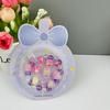 Uñas Postizas Personalizadas para Niños, Puntas de Uñas Postizas Transfronterizas, Adhesivos para Uñas Lindos Estilo Europeo y Americano para Niñas, Uñas Postizas con Pegamento de Gelatina