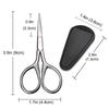 Tijeras domésticas cubierta protectora de punta de cuchillo universal cubierta de cuero PU para tijeras cubierta de cuero antipinchazos para tijeras carcasa protectora