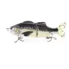 Cebo Artificial de PVC Suave de 100 mm, 2 Secciones, Simulación de Pez, Señuelo de Plástico ABS, Señuelo de Pesca Articulado en Forma de S, Hundimiento, 2 Secciones, Pez Deslizante