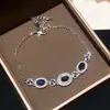 ¡Pulsera Fina de Diamantes de Colores! Pulsera Flor de Circonia Dopamina Lujo Ligero Pulsera de Alta Gama Exquisito Temperamento Adorno de Pulsera Versátil para Mujeres