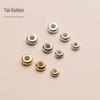 Prata S925 banhada a ouro com silicone de posicionamento fixo contas bolha acessórios para joias DIY contas soltas contas bolha Q0424