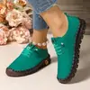 26 Novos Sapatos Casuais de Outono para Mulheres com Solado Macio de Tendão de Boi Costurados à Mão Sapatos para Mãe de Meia-Idade e Idosos Sapatos Femininos Pronta Entrega Atacado