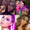 PARTYJOY artículo de venta caliente transfronterizo pegatinas de gemas para la cara pegatinas para cejas pegatinas faciales autoadhesivas de diamante pegatinas faciales para carnaval musical Halloween