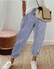 2026 Nuevos Pantalones de Mujer Europeos y Americanos Temu Amazon Estampado de Rayas Bolsillo Moda Casual Sueltos Largos para Mujer