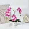 16 piezas de flores grandes Impresas en 3D Orquídea Phalaenopsis artificial de tacto realista Bonsái Decoración creativa Flor artificial Planta en maceta Superventas transfronterizo