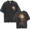 Camiseta Lavada Retro 33 Expacim 33 de Juego Claire Obscur para Hombres y Mujeres Casual Algodón Oversize de Alta Calidad