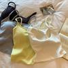 Camisola de Tirantes Grande con Hilo, Espalda Hueca sin Espalda para Mujer, Una Pieza, Almohadilla para el Pecho, Sexy, Ajustada, Adelgazante, Espalda Hermosa, Top Interior