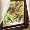 Pegatinas Decorativas de Pared Estilo Chino Retro con Rama Floral y Pájaro Fun-E361 para Dormitorio y Estudio, Autoadhesivas, Venta al por Mayor para Exportación