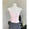 Nuevo Estilo Encaje Puro Deseo Puntada Tirantes Tirantes Espalda Hermosa Cuello en V de Mujer Lazo Todo Fósforo Sin Mangas Chaleco Base para Mujer