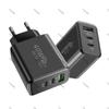 Cargador de Viaje de Carga Rápida de 12W Modelo Privado Dual Pd+1Usb 2.4A Adecuado para Teléfono Apple/Android Cargador Tipo-C