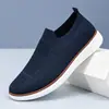 Nuevos Zapatos Casuales de Malla para Hombre, Transpirables, Slip-On, para Primavera y Otoño, Suela Suave, Ligeros, Cómodos