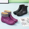 Cubrezapatos de Cocina para Trabajar para Adultos, Botas de Lluvia para Mujer, Suelas Suaves y Terciopelo, Botas de Lluvia Cálidas e Impermeables, Ropa Exterior de Moda para Celebridades de Internet para Todas las Estaciones
