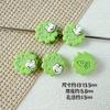 Cadena para teléfono móvil con cuentas de aleación, collar y horquilla, accesorios para el cabello, con diseño de conejo de viento y flores de color macarrón
