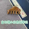 Pente de Massagem de Sândalo Verde Seda Dourada Cinco Dentes Meridiano da Cabeça Pente de Madeira Massagem Raspagem Olho de Sapo Sândalo Massagem Golfinho