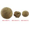 Juguete para morder para loros NC bola de ratán bola de arroz juguete de pie de conejo hámster molares bola de hierba bola de hierba colgante