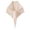 Nueva colección de otoño e invierno: Bufanda y chal de punto de cachemira de color liso, una bufanda triangular de estilo coreano con borlas, perfectos para superponer y mantenerse abrigado