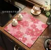 Alfombrilla Absorbente para Encimera de Cocina Estilo Americano Floral, Alfombrilla Drenante de Tierra de Diatomeas para Mesa de Comedor Barra de Cocina, Alfombrilla de Secado Rápido para Cafetera