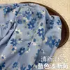 32 Piezas tela de mezclilla lavada estampada de algodón azul fina para vestido de primavera y verano camisa