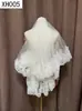 Fornecimento direto de fábrica produtos de comércio exterior pente de cabelo de dupla camada fio lantejoulas requintadas renda fio de noiva foto acessórios de casamento