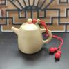 Mini pote de cobre pequeno com alça de latão, enfeites de pote de cobre, guidão de mahjong, metal, cobre, artesanato para escritório e casa