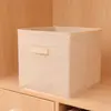 Caixa de Armazenamento de Roupas de Tecido Transfronteiriça Sem Tampa, Caixa de Armazenamento Doméstica Dobrável para Itens Diversos e Brinquedos, Caixa Organizadora de Roupas para Guarda-Roupa