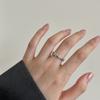 Anillo de flores pequeñas con goteo de aceite colorido y lindo estilo coreano, ajustable, combina con todo, ligero, de lujo, a la moda, simple, nuevo