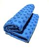Toalla de yoga con diseño de lunares color ciruela, manta antideslizante de fibra ultrafina, toalla de yoga, manta absorbente de sudor, bolsa de malla gratis, tapete de tela gruesa para fitness