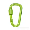 Mosquetão Pequeno de Liga de Alumínio 6cm com Fivela de Liberação Rápida com Trava, Chaveiro, Fivela de Mochila, Fivela em D, Fivela de Mola