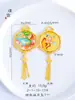 Colgante de Flor de Durazno Shili Shajin Sansheng III Vietnamita de Larga Data Colgante de Diamante Esmaltado Regalo para Mujeres