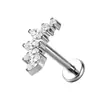 Joias de Liga de Titânio F136 Brincos Stud para Lábio Olho de Bimmer Australiano Stud para Osso da Orelha Joias para Piercing Corporal de Titânio G23 Rosca Interna