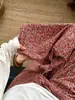 Calça de algodão tramado floral vintage multicolorida de perna larga para mulheres, solta e respirável, adequada para usar em casa e como calça de dormir