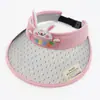 Chapéu de verão infantil com topo vazio chapéu de sol chapéu de sol moda bebê Joker grafite chapéu de sol atacado