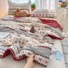 Colcha de algodón puff de verano para uso doméstico, lavable a máquina, colcha de gasa de burbujas para aire acondicionado, núcleo de colcha fina de verano para dormitorio de estudiantes, venta al por mayor, transfronterizo