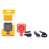 Luz de Bicicleta Buzina Luz Farol de Bicicleta de Montanha com Buzina Iluminação de Bicicleta Carregamento USB Luz de Buzina