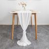 Caminho de Mesa Europeu de Chiffon Transfronteiriço Caminho de Mesa Simples de Cor Sólida Decoração de Mesa para Casamento em Hotel Fabricante Atacado