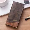 Nueva cartera larga con cremallera para hombre, cartera tipo clutch de negocios para jóvenes, multifuncional con compartimentos para tarjetas de identificación y monedas, cartera de cuero para hombre