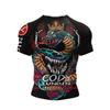 Camiseta de manga corta para hombre con nueva impresión digital 3D, absorción del sudor, secado rápido, transpirable, para correr, deportes, casual, fitness, mallas