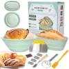 Venda Direta da Fábrica Conjunto de Cesta Dobrável de Silicone para Fermentação de Pão Fermentação de Pão Caseira de Grau Alimentício Ferramentas Europeias para Assar