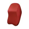 Reposacabezas para asiento de coche con cuero perforado y transpirable, almohada para el cuello, soporte cervical para uso en coche, espuma viscoelástica espacial, cómodo respaldo del asiento