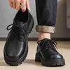 Nuevos Zapatos Casuales de Verano 2026 para Hombre, Zapatos Negros Formales de Negocios para Hombre, Tenis Transpirables Estilo Británico para Hombre de Wenzhou