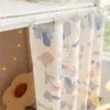 Cortinas de cama com estampas vibrantes para dormitórios universitários, fabricadas industrialmente, adequadas para camas de solteiro, tecido blackout, usadas para cobrir e ocultar a cama