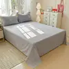 Sábana Bajera de Algodón de Fibra Larga de Xinjiang, Sábana Ajustable, Pieza Única, Algodón Puro, Todo Algodón, Individual, Doble, Dormitorio Estudiantil, Funda Nórdica, Funda de Almohada, Juego de Tres Piezas