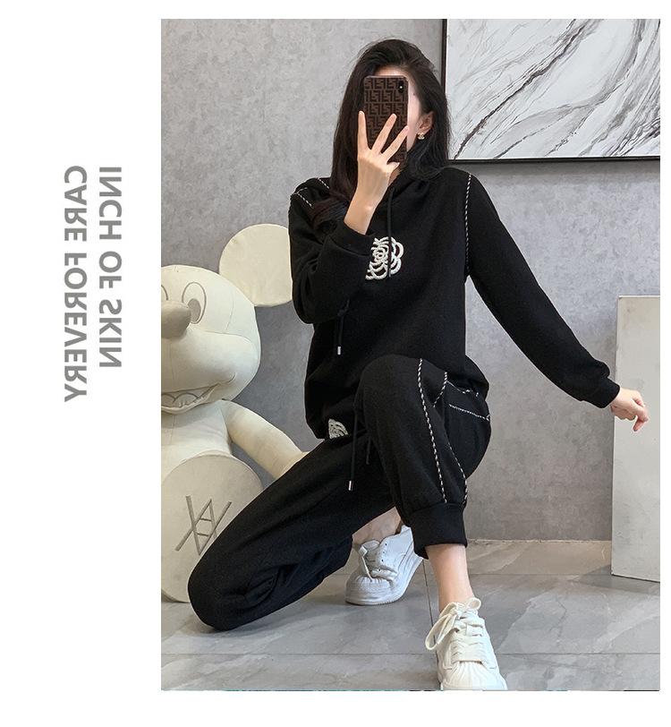 跨境淘货源2023秋季新款街头潮流减龄小个子爆款欧货网红款运动套装休闲运动气质休闲时尚流行新款秋装秋装女装时尚套装套装女装秋季套装女套装女女士运动服女装两件套套装卫衣套装休闲套装秋季套装女装时尚套装盐系休闲套装女装2023