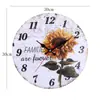 Amazon Reloj de Pared Redondo de 30 cm Estilo Pastoral Retro con Girasoles Decoración para Sala de Estar Reloj de Pared para Sala de Estar