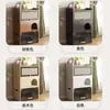 Gabinete de Almacenamiento para Arenero de Gato Encima del Arenero de la Mascota, Gabinete de Almacenamiento para Balcón del Hogar, Gabinete de Almacenamiento a Prueba de Polvo Junto al Sofá