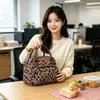 Bolsa Térmica para Almoço para Trabalhadores de Escritório, Impermeável Resistente a Óleo Fácil de Limpar Bolsa Térmica, Grande Capacidade com Bolso Traseiro e Alça Reforçada, Dupla Finalidade Manter Quente e Frio para Refeição Diária no Trajeto