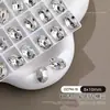 Arte de Uñas Forma Especial Diamante de Fondo Puntiagudo Joyería de Cristal Transparente K9 Diamante Corazón Torcido Hacha Gota de Agua Diamante para Uñas Decoración