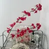 Simulación Boda China Nueva Arreglo de Boda Arreglo Rojo Fondo Rojo Material de Flores Banquete de Bodas de Nicho Arte Floral de Simulación